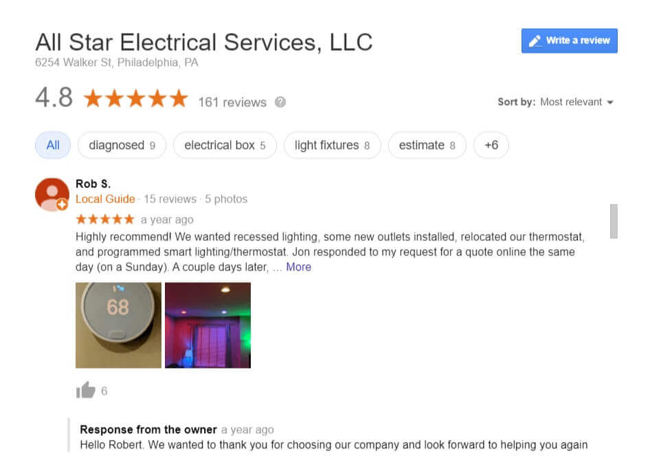 Google Company Reviews